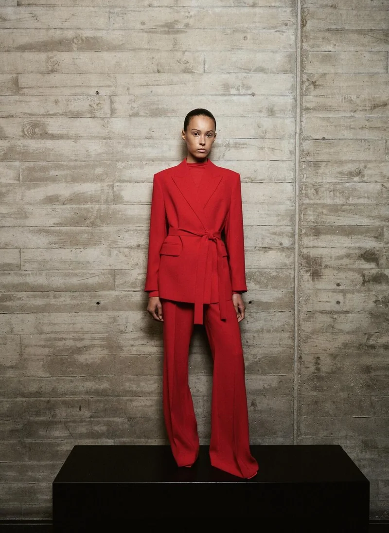 MANGO  Suit jacket with scarf for Women | Best Price UAE